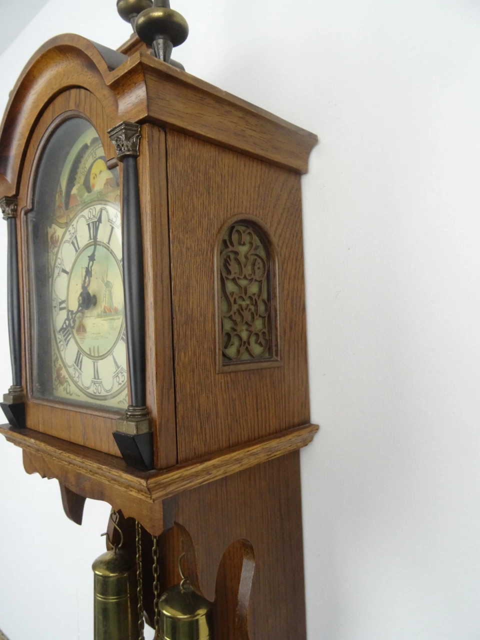 Friesian Frisian Dutch Wall Clock Antique Vintage