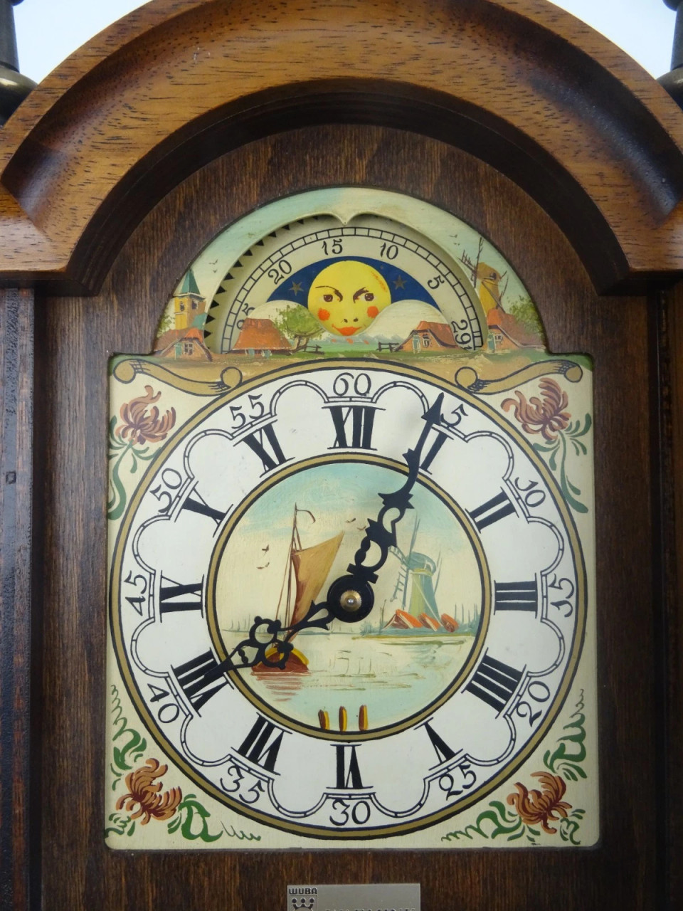 Friesian Frisian Dutch Wall Clock Antique Vintage