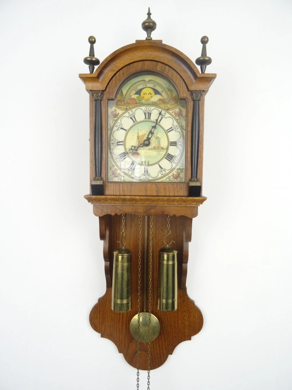 Friesian Frisian Dutch Wall Clock Antique Vintage