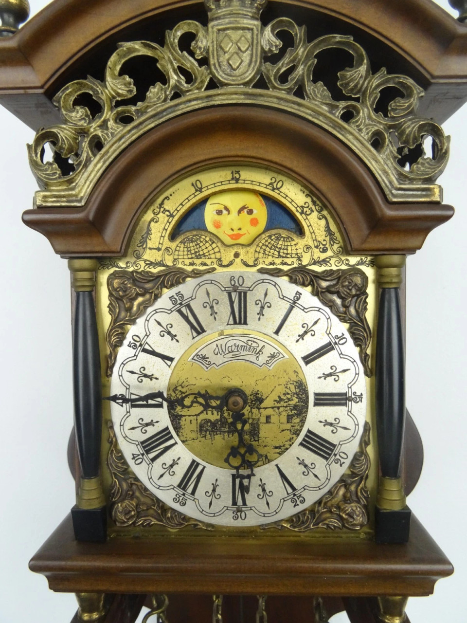 SALLANDER DUTCH VINTAGE ANTIQUE WARMINK WUBA WALL CLOCK - Dutch Clocks