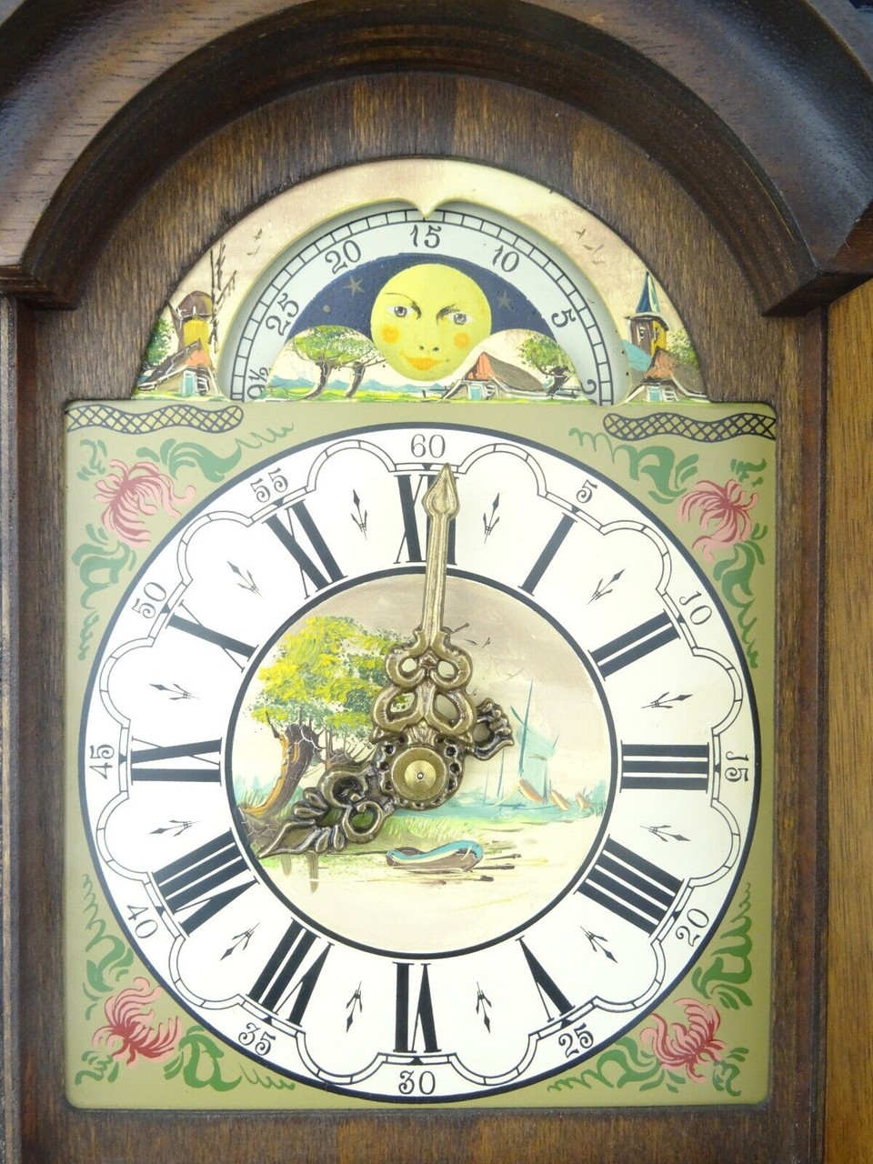 Friesian Frisian Dutch Wall Clock Antique Vintage