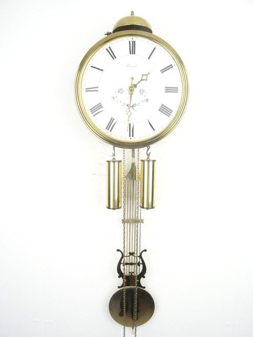 DUTCH VINTAGE ANTIQUE COMTOISE WALL CLOCK