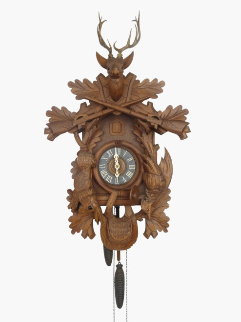 ANTIQUE VINTAGE GERMAN CUCKOO CLOCK 1 DAY WALL CLOCK