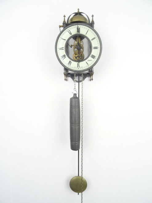 GERMAN ANTIQUE VINTAGE SKELETON CLOCK