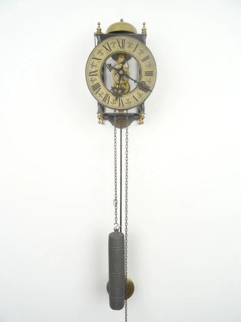 GERMAN ANTIQUE VINTAGE SKELETON CLOCK