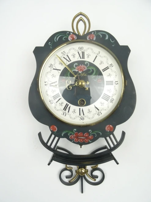 Dutch Antique Vintage Wall Clock 8 day Friesian ORFAC