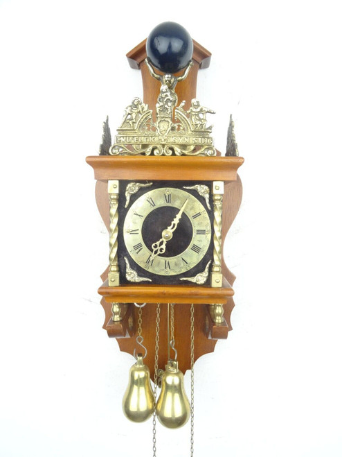 Antique Warmink Vintage Dutch Zaanse Zaandam Wuba Wall 1 Day Clock