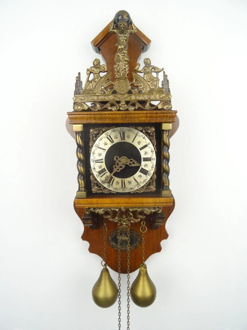 Antique Vintage 8 day Zaanse Zaandam Clock Warmink Wuba