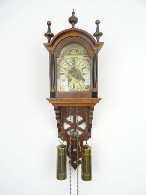 Warmink Wall Dutch Antique Vintage Wall Clock Friesian 8 day
