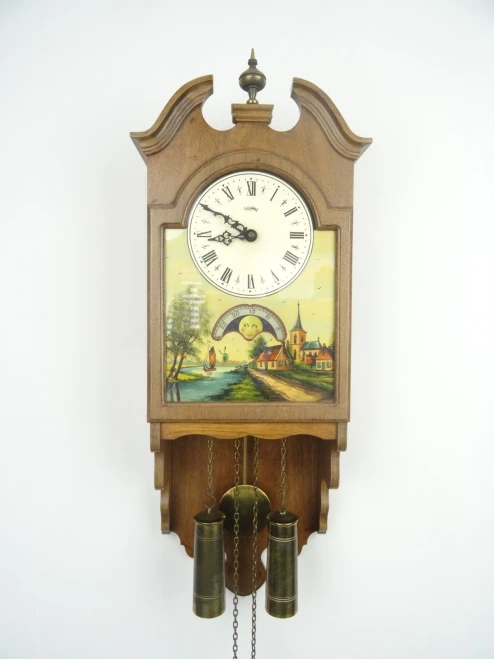 Warmink Wuba Dutch Vintage Antique Wall Clock