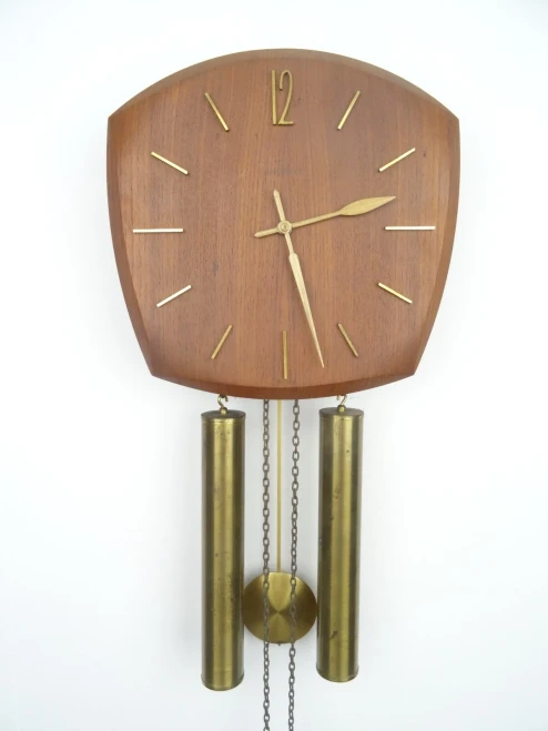 GERMAN ANTIQUE VINTAGE CLOCK 8 DAY WALL CLOCK