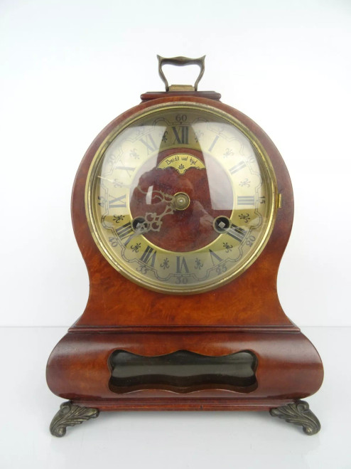 Dutch Wuba Warmink Oakwood Mantel Clock