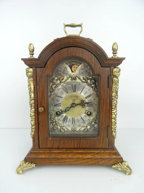 WARMINK WUBA VINTAGE MANTEL DUTCH SHELF CLOCK
