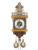 Antique Vintage Dutch Zaanse Zaandam Clock (Warmink Wuba era)