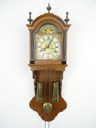 Friesian Frisian Dutch Wall Clock Antique Vintage