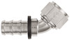 XRP 234508SN Push-On -8AN 45-Degree Female Hose End - Super Nickel Finish