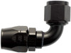 XRP 209006BB 90 Degree Double Swivel -6AN Female Hose End Black Anodized - Each