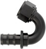 XRP 231510BB Push-On -10AN 150-Degree Female Hose End - Black Anodized