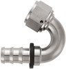 XRP 231512SN Push-On -12AN 150-Degree Female Hose End - Super Nickel Finish