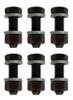 Proform 66757 Locking Header Collector Bolts - Set of 6 1.00" L - 3/8"-16 Black