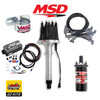 MSD 9000B Black Ignition Kit - Digital 6AL/Distributor/Wires/Coil/Bracket SBC