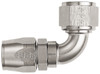 XRP 109004SN 90 Degree Non Swivel -4AN Female Hose End - Super Nickel - Each