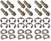 Stage 8 8931 Locking Header Bolts - Small Block Chevy Set of 12 - 1" Long 12-Pt