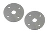 Moroso 39023 Replacement Chrome Hood Pin Scuff Plate - 2.5" Diameter - Pair