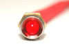K4 Switches 17100 12 Volt Red LED Indicator Light with Chrome Bezel