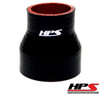 HPS 4 Ply Reinforced Straight Silicone Hose Reducer/Adapter 1.50" x 2" ID Black HPS 4 Ply Reinforced Straight Silicone Hose Reducer/Adapter 1.50" x 2" ID Black