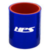 HPS HTSC-350-BLUE 4 Ply Reinforced Silicone Hose Coupler 3.5" ID - 3" Long Blue