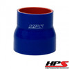 HPS 4 Ply Reinforced Straight Silicone Hose Reducer/Adapter 2.25" x 2.75" Blue