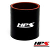 HPS HTSC-175-BLK 4 Ply Reinforced Silicone Hose Coupler 1.75" ID - 3" Long Black