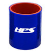 HPS HTSC-125-BLUE 4 Ply Reinforced Silicone Hose Coupler 1.5" ID - 3" Long Black