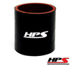 HPS HTSC-225-BLK 4 Ply Reinforced Silicone Hose Coupler 2.25" ID - 3" Long Black