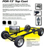 POR 15 45904 Semi-Gloss Chassis Coat Black - Top Coat Over POR-15 - Quart