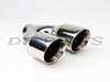 ETC DT-24013BDL 3.5" Outlet/ Single 2.25" Inlet Dual Wall Slant Cut Exhaust Tip