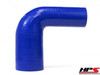 HPS 4 Ply Reinforced 90 Degree Silicone Hose Adapter 1.75" x 2" ID - Blue HPS 4 Ply Reinforced 90 Degree Silicone Hose Adapter 1.75" x 2" ID - Blue