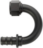 XRP 231804BB Push-On -4AN 180-Degree Female Hose End - Black Anodized