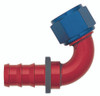 XRP 231210 Push-On -10AN 120-Degree Female Hose End - Red/Blue Anodized
