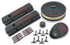 Proform 141-758 Engine Dress Up Kit - Chevy SB 1959-1986 - Black/Red Lettering