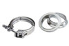 HPS 2.5" Stainless Steel V Band Clamp w/ Stainless Steel Flanges HPS 2.5" Stainless Steel V Band Clamp w/ Stainless Steel Flanges