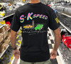 SK Speed T Shirt - Black - Retro 80's Drag - Medium