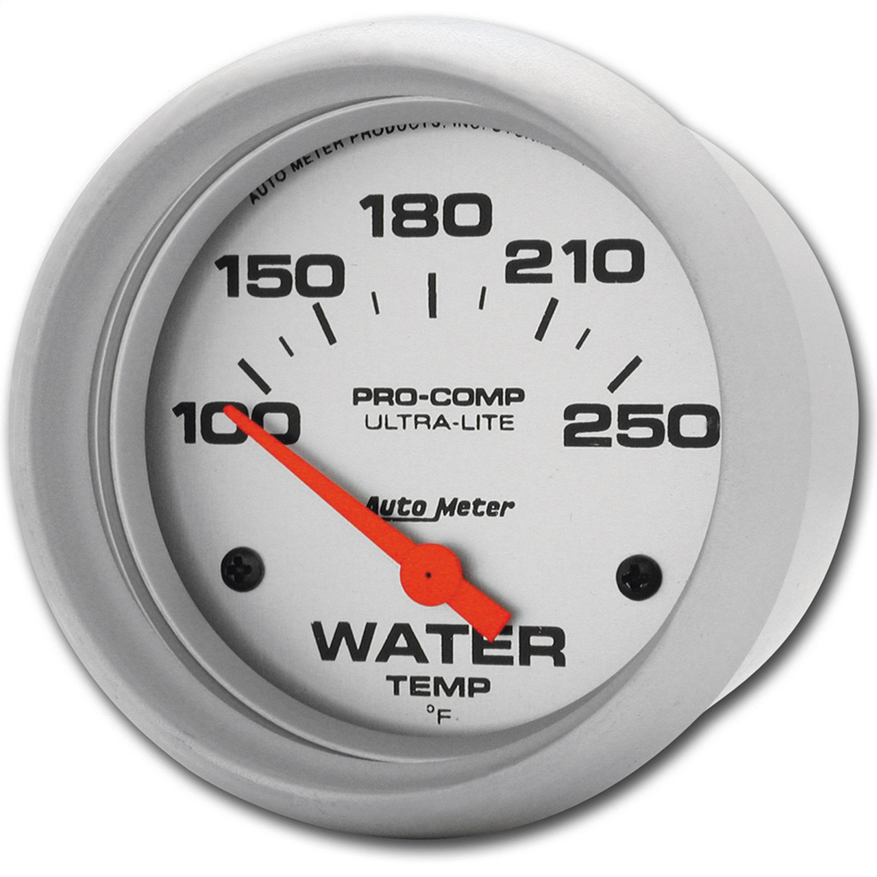 Auto Meter 4337 Ultra-Lite Electric Water Temperature Gauge, Silver