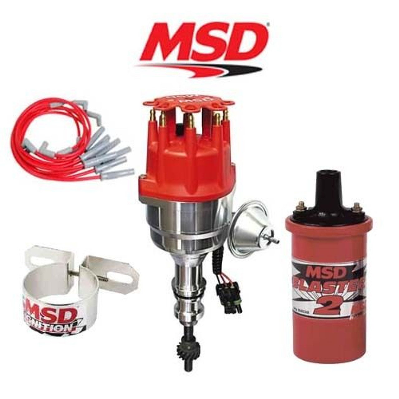 MSD 9902 Ignition Kit Ready to Run Distributor/Wires/Coil - Early Ford 289/302