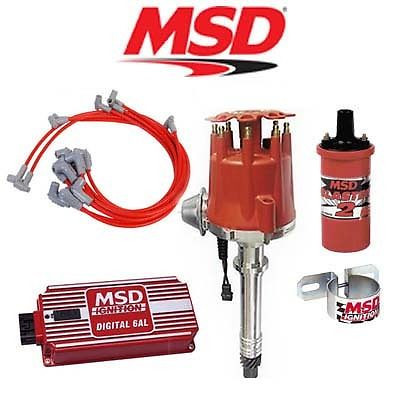 MSD 9010 Ignition Kit - Digital 6AL/Distributor/Wires/Coil/ - SBC Vacuum Advance