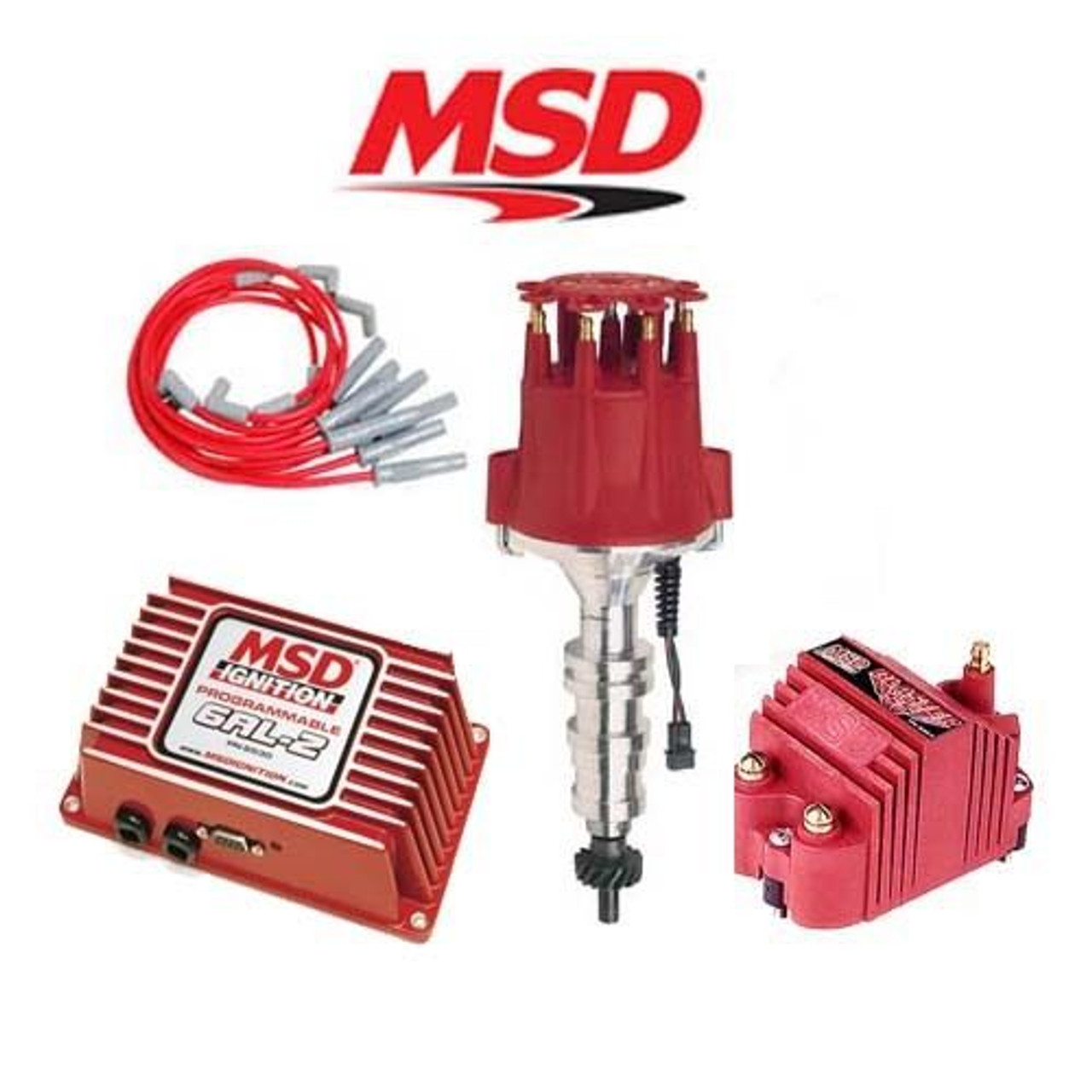 MSD 9275 Ignition Kit Programmable 6AL-2/Distributor/Wires Ford FE 390/427/428