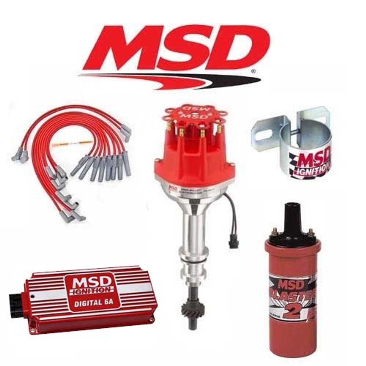 MSD 90201 Ignition Kit Digital 6A/Distributor/Wires/Coil Ford 289/302 Small Cap