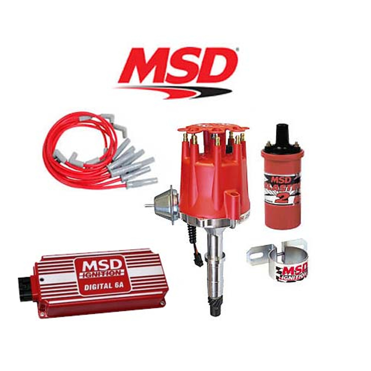 MSD 90211 Ignition Kit- Digital 6A/Distributor/Wires/Coil/Bracket AMC V8 290-401