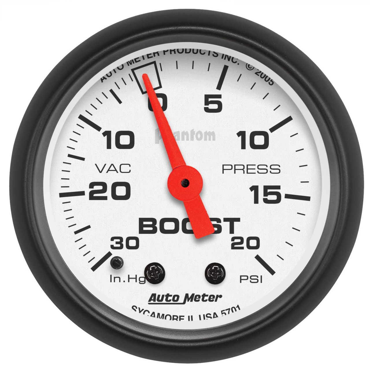 AutoMeter 5701 Phantom Mechanical Boost/Vacuum Gauge